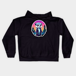 Meerkat Illustration Kids Hoodie